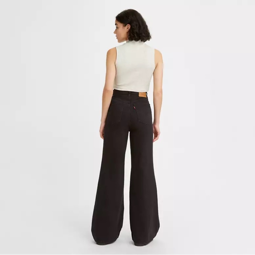 Levi’s High Loose Flare Jeans | Color: Black / “Trainwreck” - Picture 3 of 6